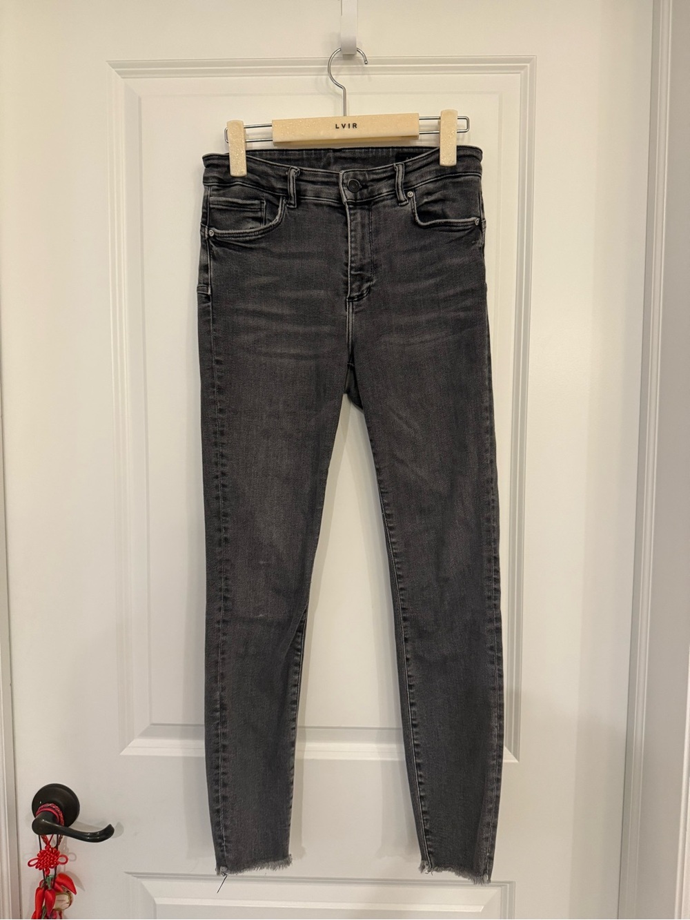 AllSaints Dark Grey Skinny Jeans W27